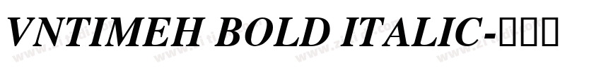 VnTimeH Bold Italic字体转换